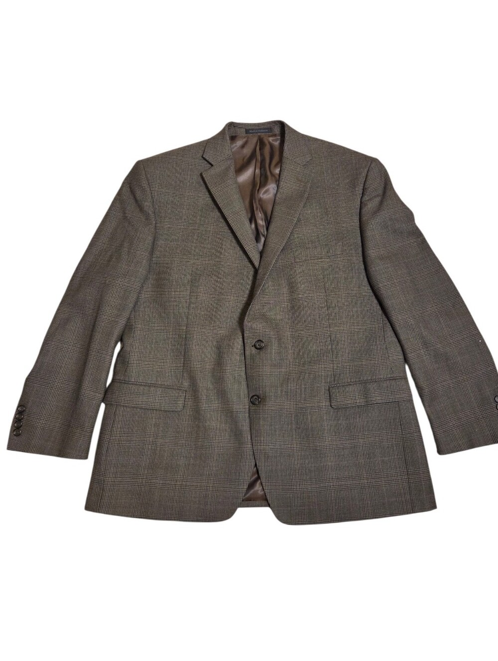 Lauren Ralph Lauren 100% Wool 48R Men's Blazer Sport Coat Gray Tan
